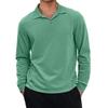 Men's Casual Retro Small V-neck Long-sleeved Top