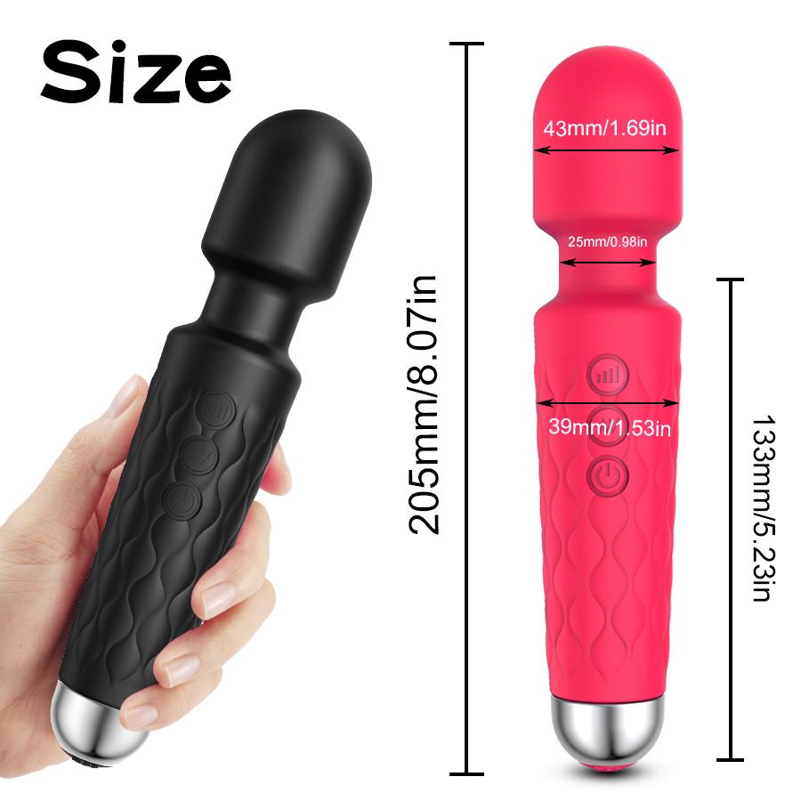 20rychlostní výkonný vibrátor klitorisu pro ženy AV Magic Wand Masážní přístroj G-Spot Stimulátor klitorisu Masturbátor pro ženy Sexuální hračky pro dospělé