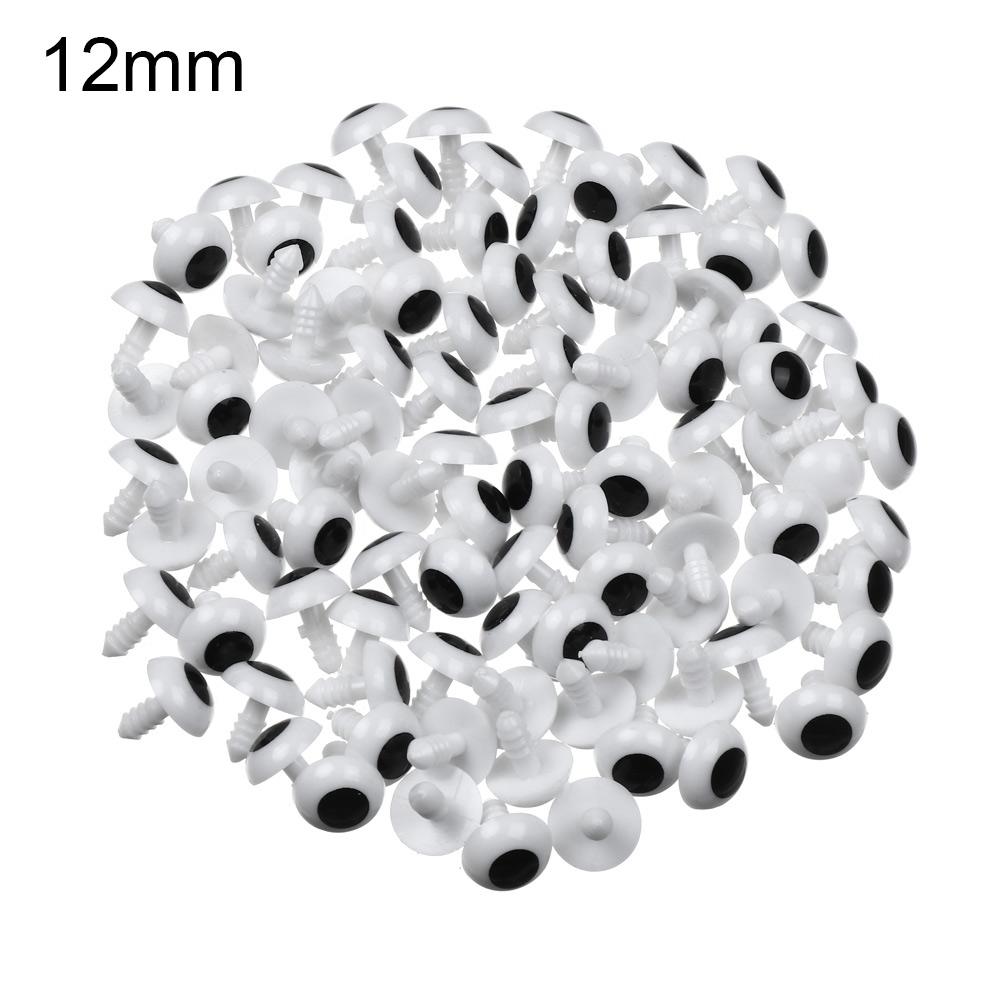 100Pcs Plastic Animal Safety Eyes For Toys Crochet Teddy Bear Stuffed For Dolls Craft Amigurumi Accessories10/12/14/16/18/20mm