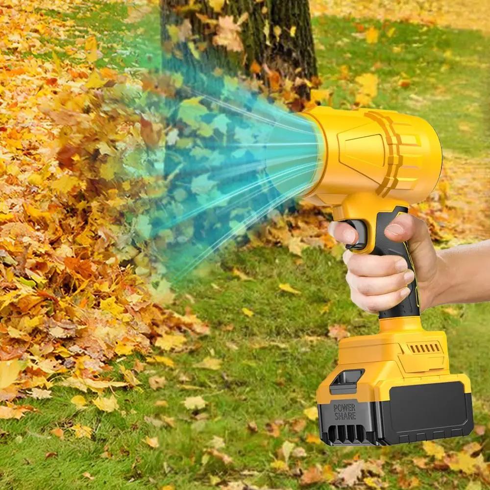 Brushless Electric Cordless Leaf Blower Handheld High Speed Blower Air Blower Cordless Air Duster For 21v Makita Battery