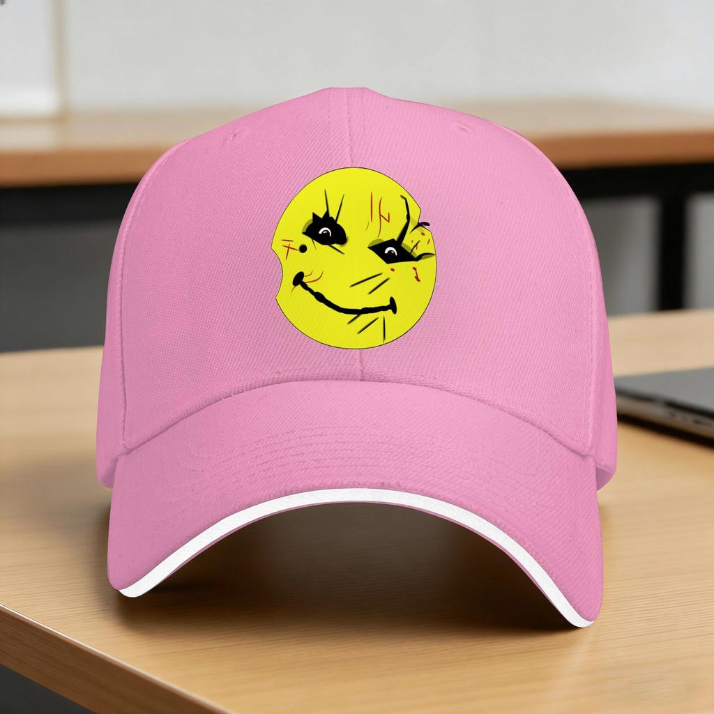 Manhunt Smiley Mask Baseball Cap Men Adult Custom Diy Hip Hop Hats Summer Fitted Retro Running Hippie Sunscreen Baseball Caps