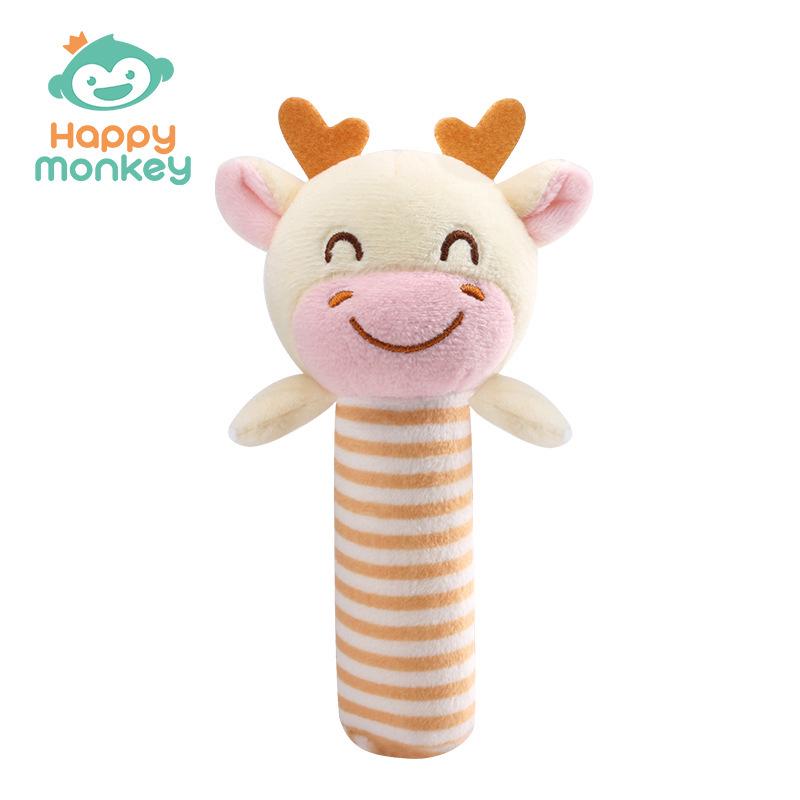 TOLOLO Plush Baby Rattle & Crib Mobile for Newborns - Soothing Sound Toy