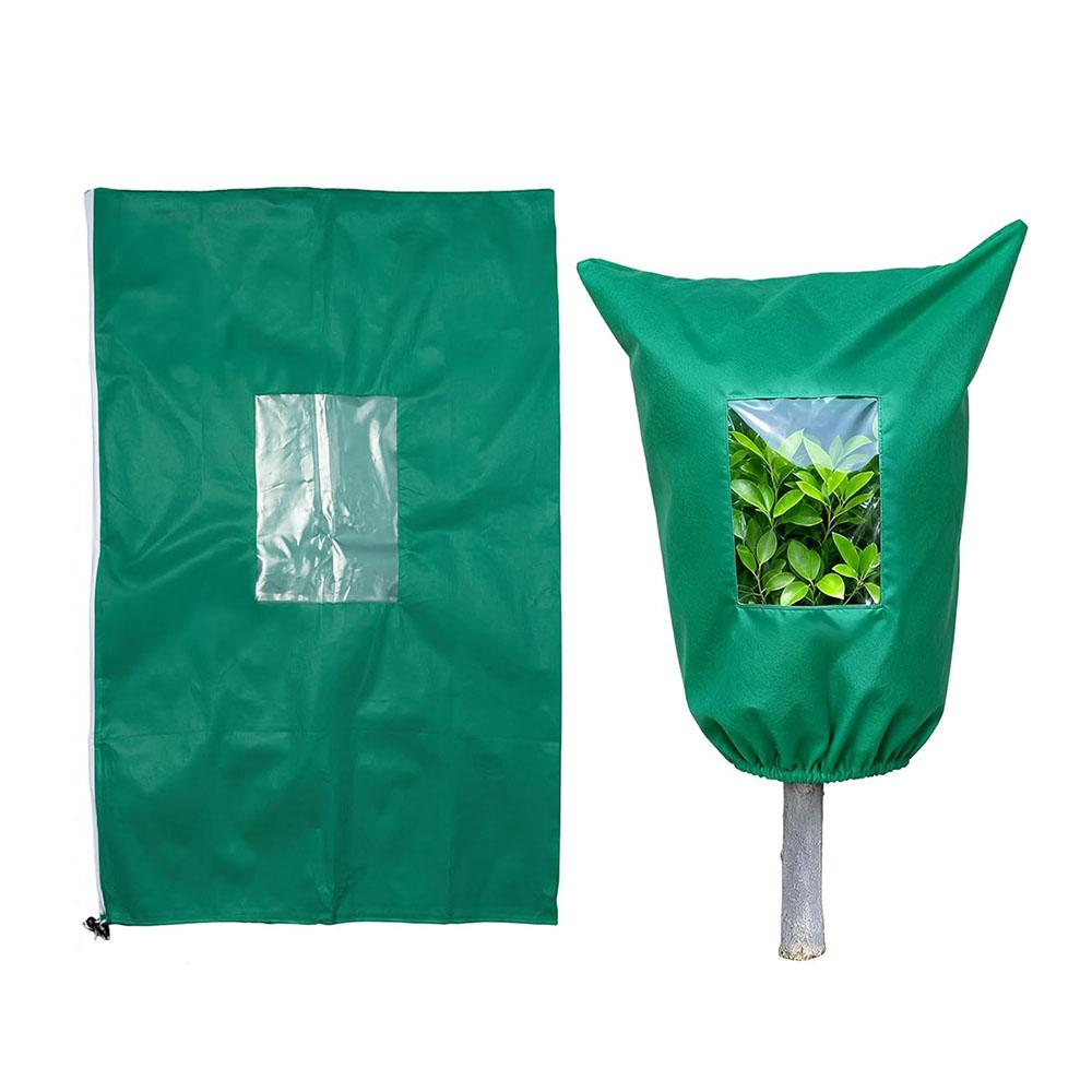Protect Plants From Freezing Plant Covers Freeze Protection With Visible Window Winter Frost Cover Drawstring Plant Warm Bag