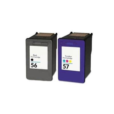56 57 Cartuchos de tinta Compatibles para HP 56 57 para DeskJet 450ci 5150 5550 9680 OfficeJet 4212 4215 PSC 1210 1215 Photosmart