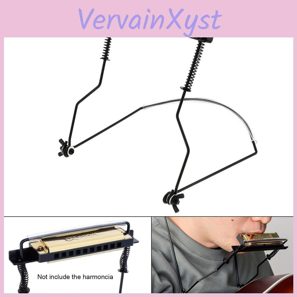 Adjustable Holes Universal Iron 10 Harmonica Neck Holder Adjustable Mouth Organ Stand Harmonica Harp Rack