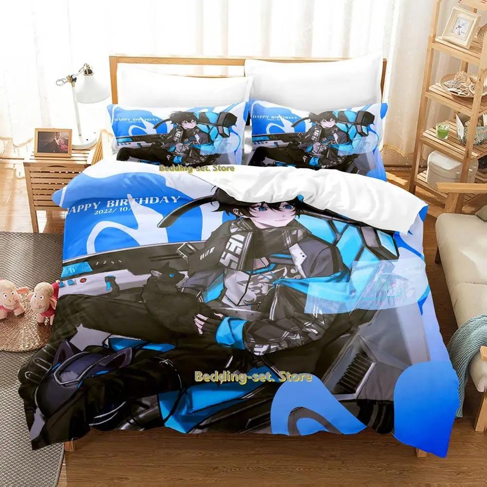 Comfortable Anime Print Bedding Set With Duvet Cover And Pillowcases Single Twin Full Queen King Sizes For Adults And Kids