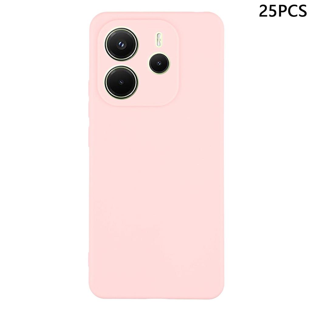 Zakup Hurtowy 25 sztuk Dla Xiaomi Redmi Note 14 4G (163.25mm) Etui 1,2 mm TPU Matowe Etui na Telefon