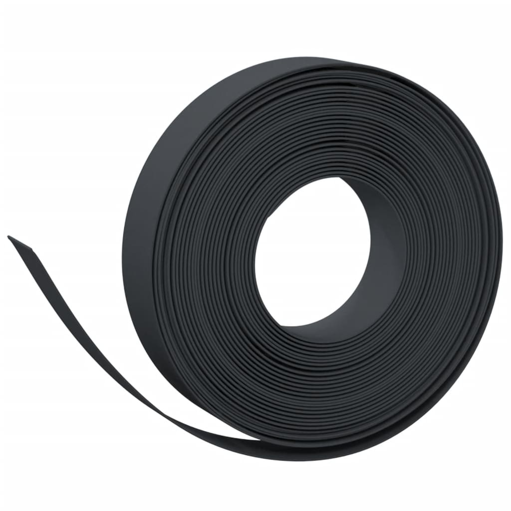 Lawn Edging Black 10 M * 10 Cm Polyethylene