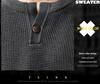 High-End Men's Retro Henley Collar Knitwear - Autumn Casual Loose Fit Sweater