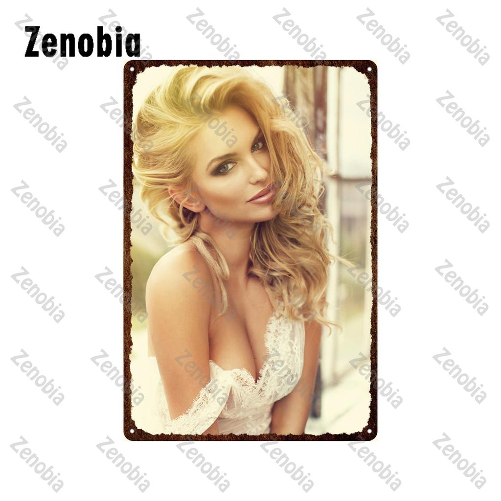 Sexy Metal Poster Angel Wings Girl Metal Signs Dropped Underwear Straps Woman Tin Signs Vintage Plaque for Bar Pub Home Decor