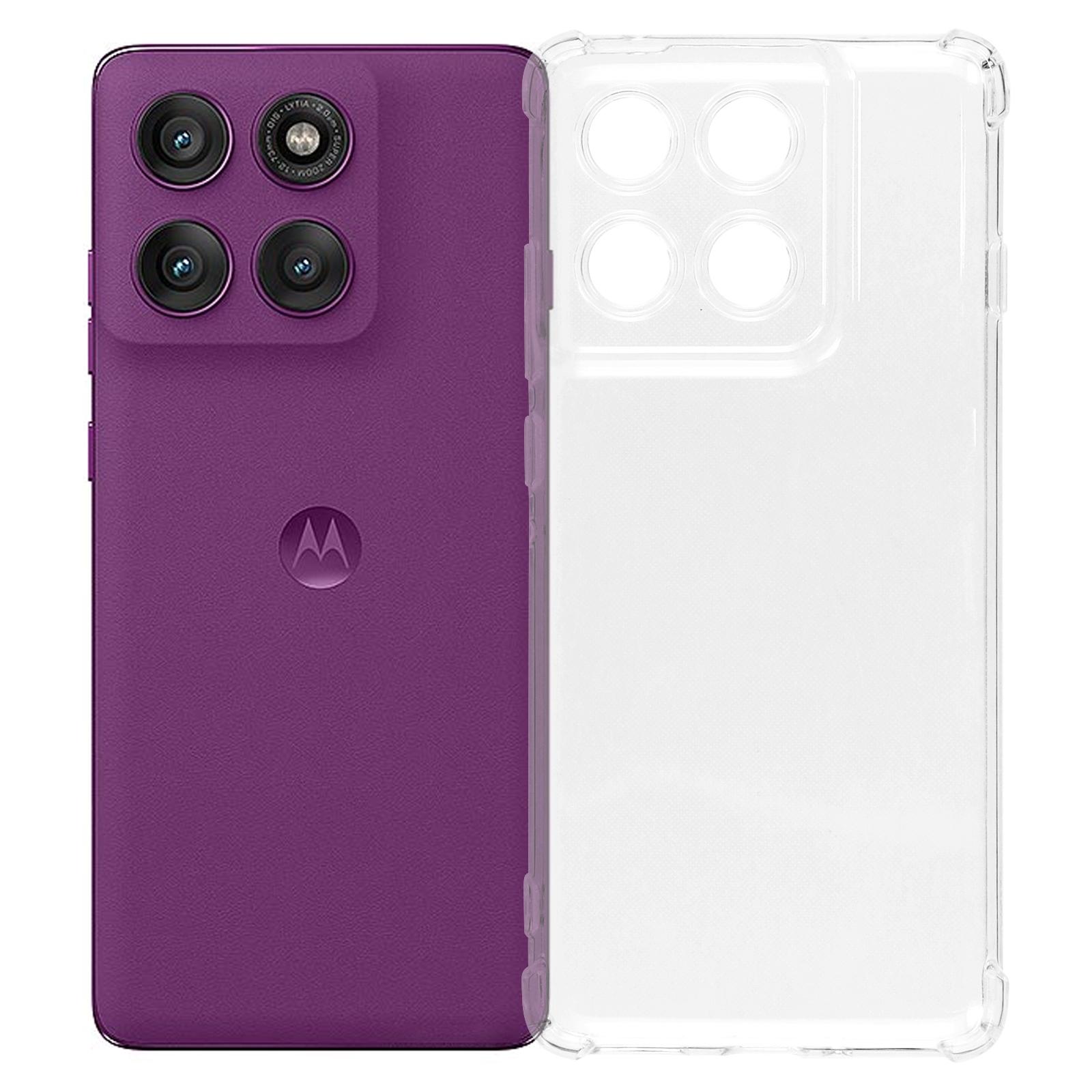 

For Motorola Edge 60 Pro 5G Phone Case Reinforced Four Corner Anti-Drop Clear TPU Cover A