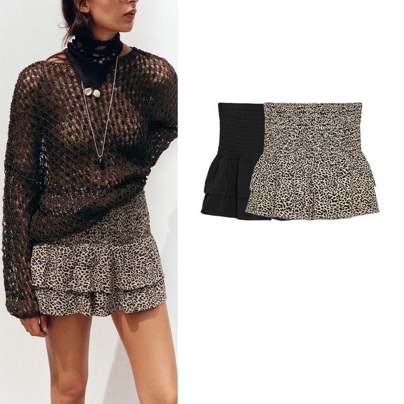 Summer New Product Women's Clothes French Style Design Wide Waist Laminated Decoration High Waist Casual Shorts 3046622