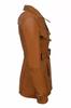 Leather Handmade Lambskin Bike Genuine Stylish Wear Soft Women Trench Coat Brown