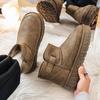 Snow boots new winter thick-soled velvet matte warm bread cotton boots casual high-top cotton shoes