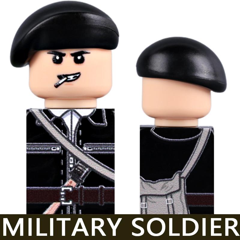 WW2 Military Soldier Figures Building Blocks Army Japanese Warrior Medical Nurse Officer Infantry Helmets UV Printed Bricks Toys