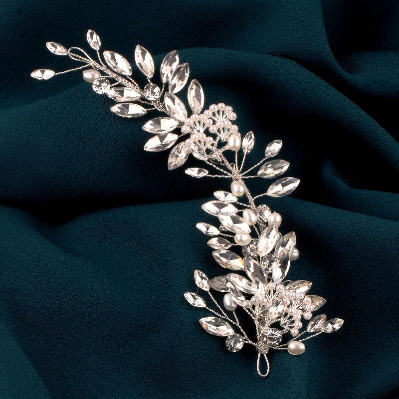 New European and American Style Hairbands, Bridal Rhinestone Pearl Headbands, Accessories, Wedding Dress Hair Accessories A329 Headband