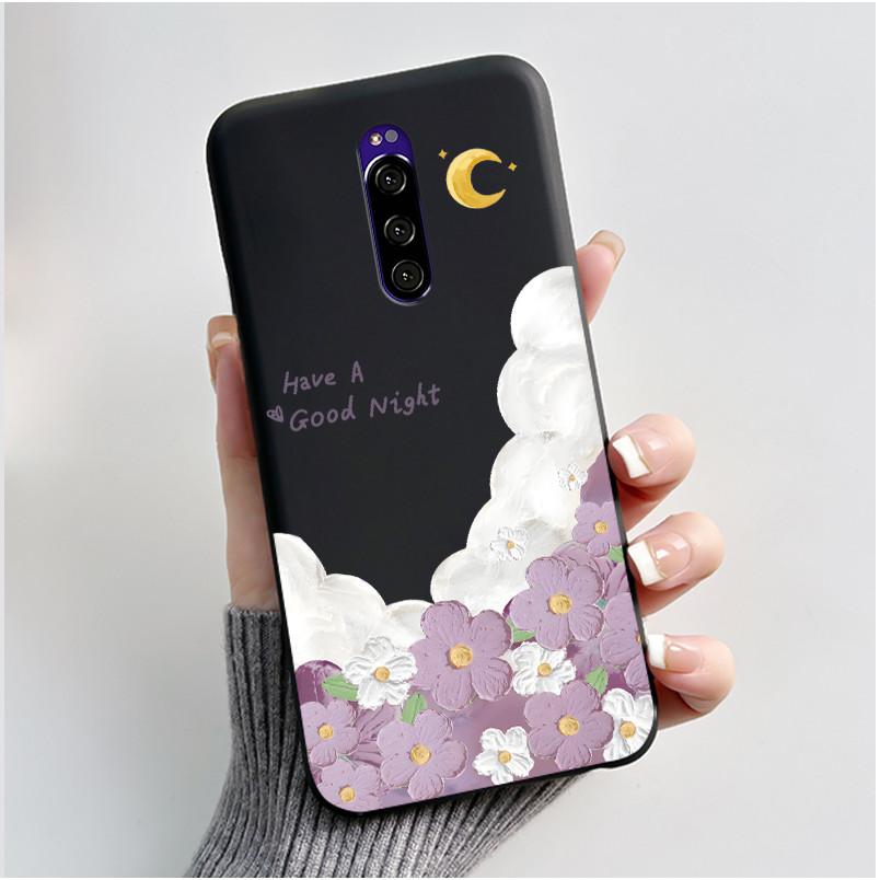 Case For Sony Xperia 1 XZ4 Casing Aesthetic Fashion Cute Cat Black Silicone Soft Shockproof Phone Cover For Sony Xperia 1 Case