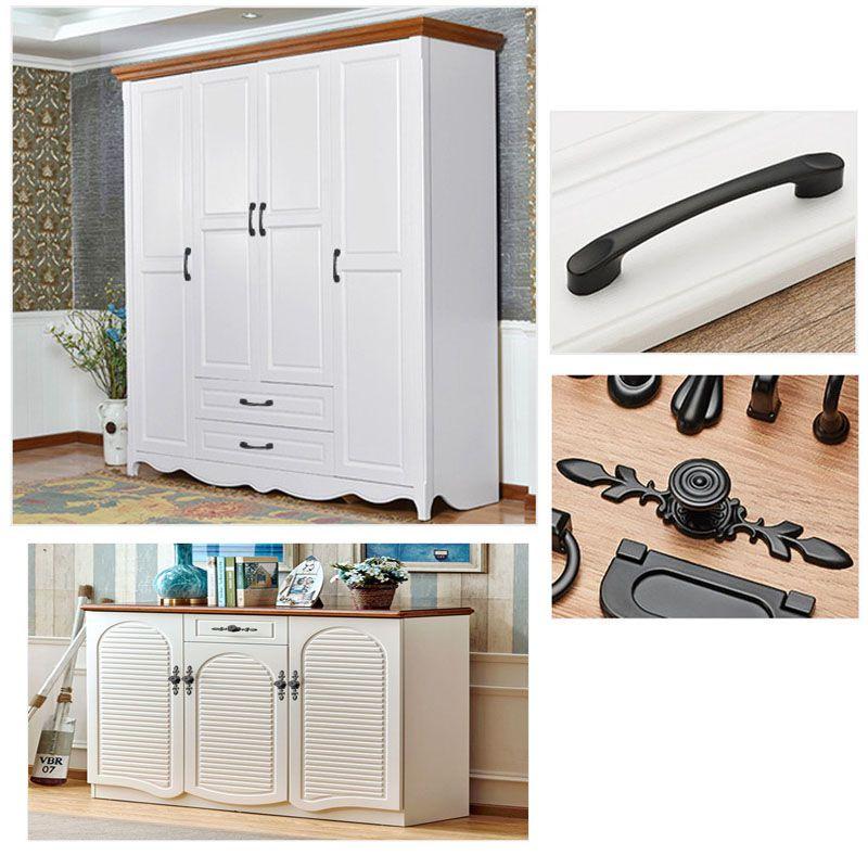 High-quality Zinc Alloy Matte Black Nickel Kitchen Cabinet Handle For Versatile Use