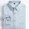 Man 100% Cotton Western Denim Pocket Shirt Long Sleeve Standard-fit Comfort Durability Soft Casual Washed Durability Work Shirts