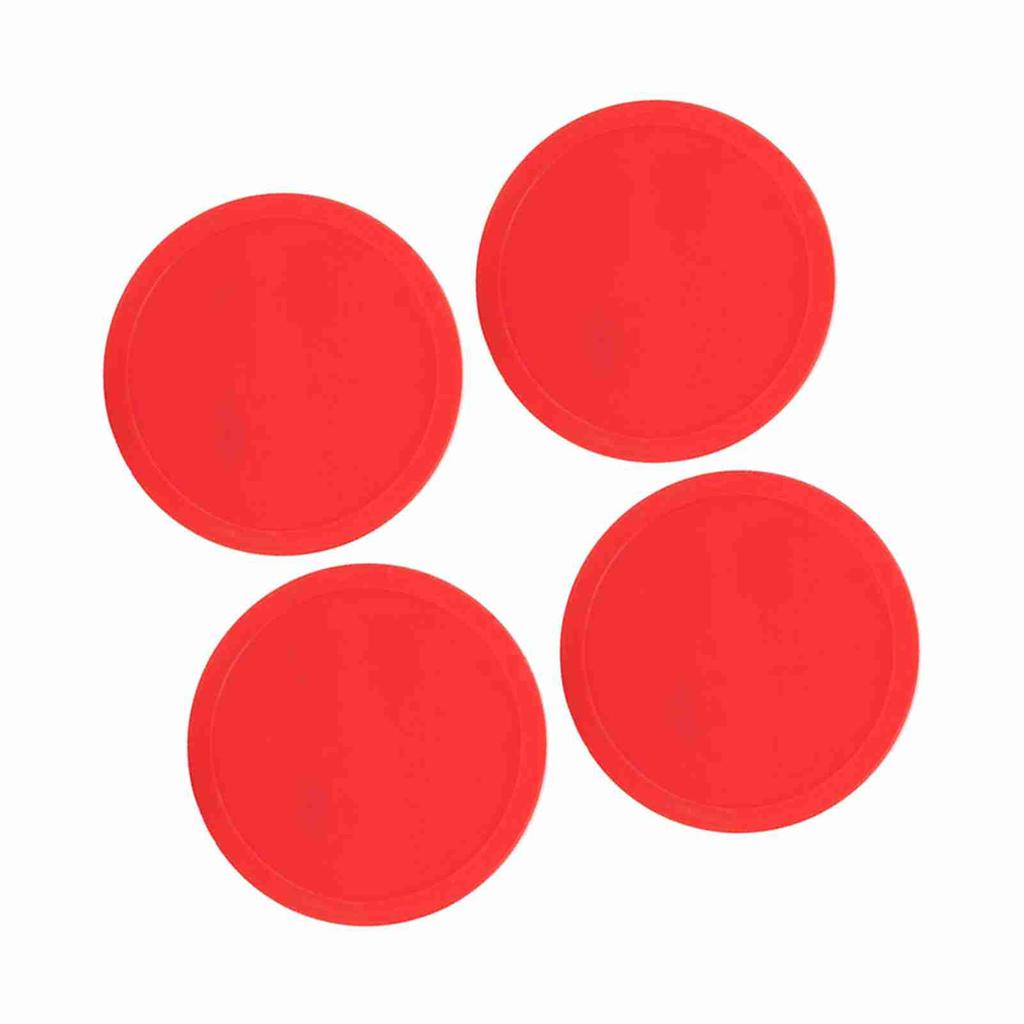 4 Pcs Plastic Air Ice Hockey Pucks Piece Replaceable for Tables Game Equipment(L)
