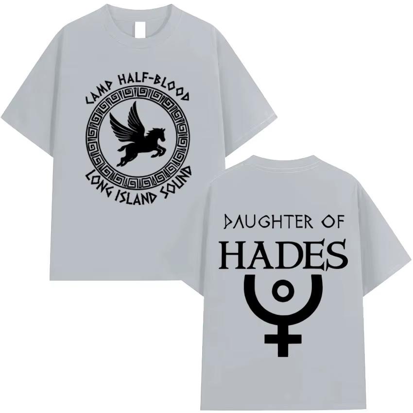 Camp Half Blood Double Sided Print T Shirt Long Island Sound Spring Summer ONeck Short Sleeve Top Casual Fashion Tee Unisex
