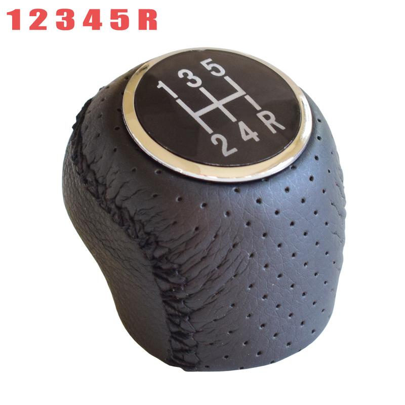 MT Transmission Car 5 6 Speed Gear Shift Knob Real Leather Car Styling For Fiat Ducato/Citroen Jumper&Relay/Peugeot Boxer 02-14