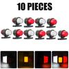 Truck LED Side Marker Light Double Face Indicator Turn Signal Light Rear Stop Warning Lamp 12V 24V For Car Trailer Lorry Van RV