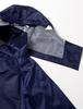 School Rain Suit Rain Tuck Coat and Bottom Navy 5L [Winter Cherry] (Top Set, Mesh)