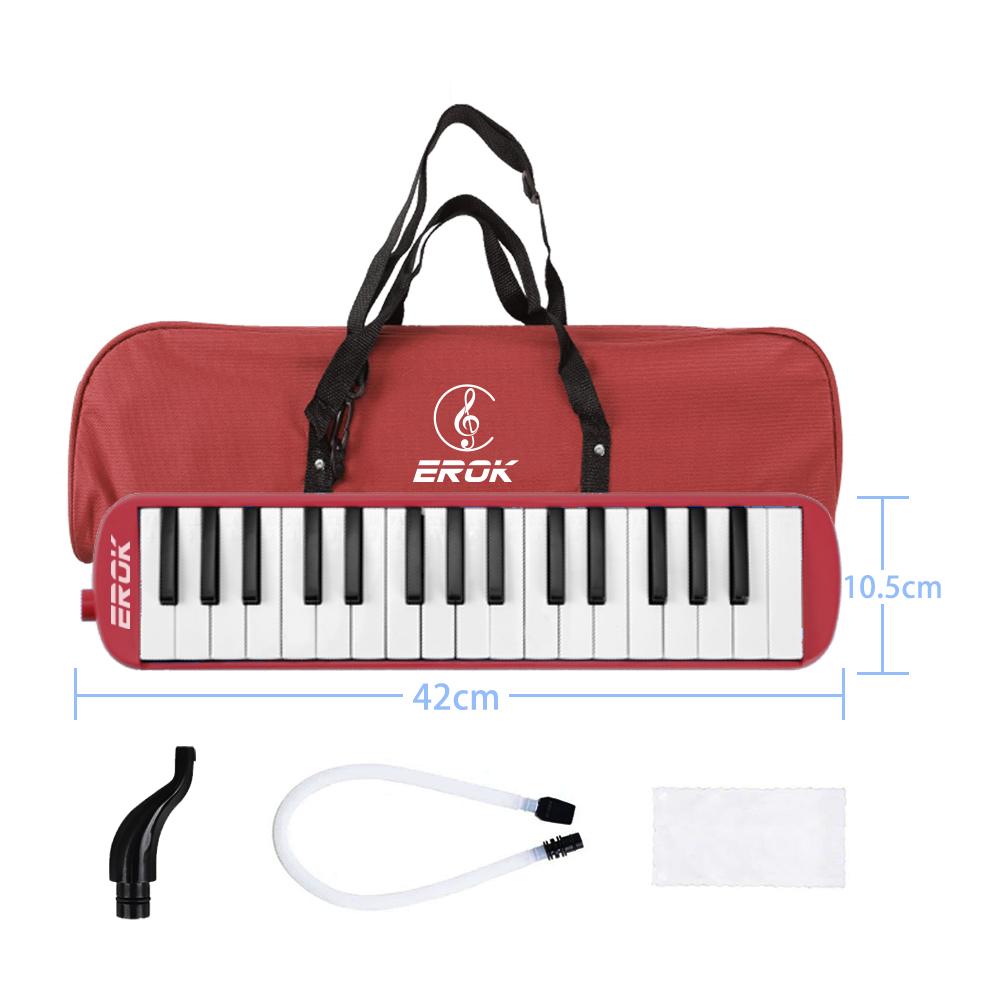 32 Keys Melodica Mini Piano Keyboard Musical Instrument Mouth Organ Children Gift With Portable Bag Mouthpiece Accessories