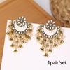 Retro Indian-Style Wind Chime Drip Oil Earrings