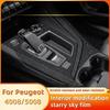 For Peugeot 4008 5008 Starry Sky Film Interior Modification Central Control trument Screen Protective Film Car Accessories