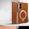 Pro Samsung Galaxy Z Fold8 Fold 8 Široký Ultra Originální Kožený Flip Pouzdro Retro Voskovaná Kůže Luxusní Hovězí Kůže Stojan Kryt Telefonu pro Fold8