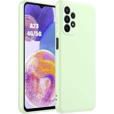 Protective Case - BOOLING - for Samsung Galaxy A23 4G-5G - Liquid Silicone - Ultra Slim - Green