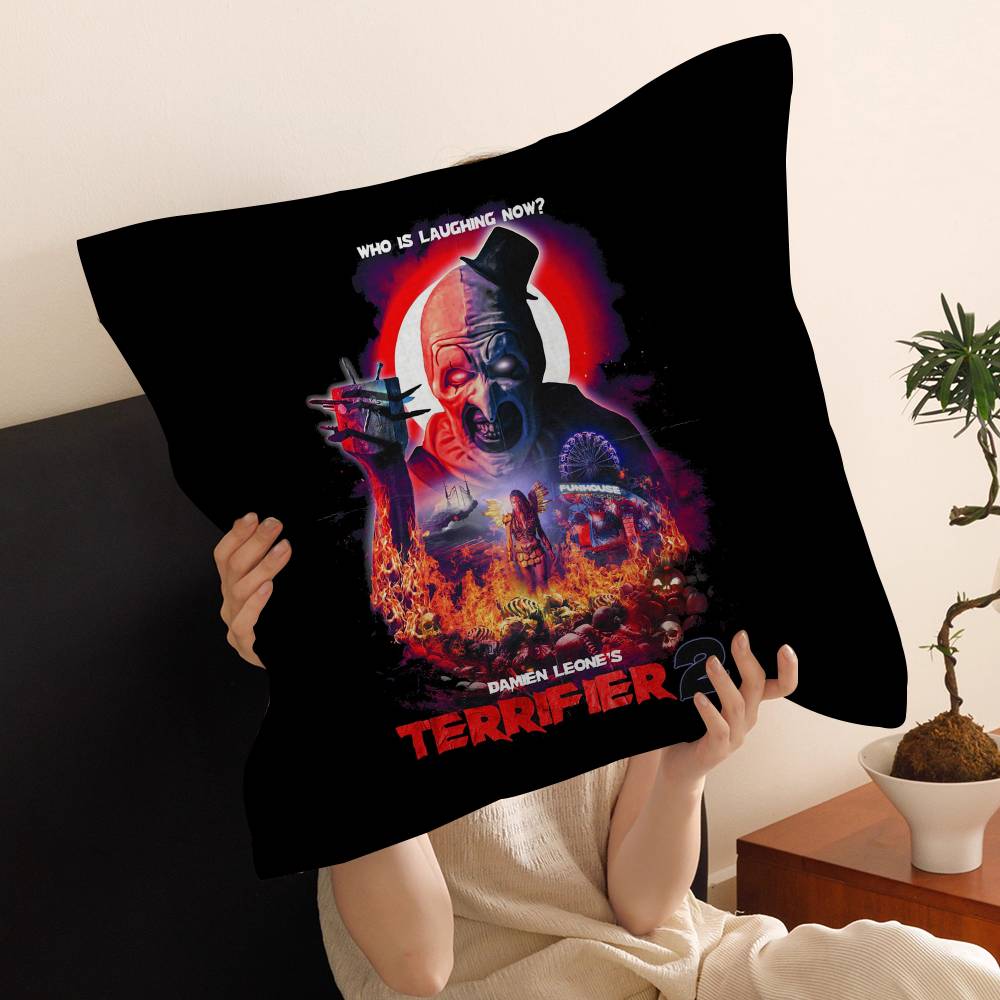 Horrorfilm T-TERRIFIER Kussenhoes Kussensloop Woonkamer Bank Huisdecoratie Op Maat