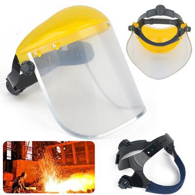 Viseira facial ajustável Máscara Escudo Segurança Workwear Proteção para os olhos Tela da faixa de cabeça