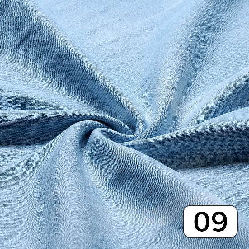 50*140 cm Trendy Džínovina Vázanka Sepraná Silná látka Pro Sukně Džíny Kalhoty Oblečení Šaty Šití Diy Patchwork Materiál