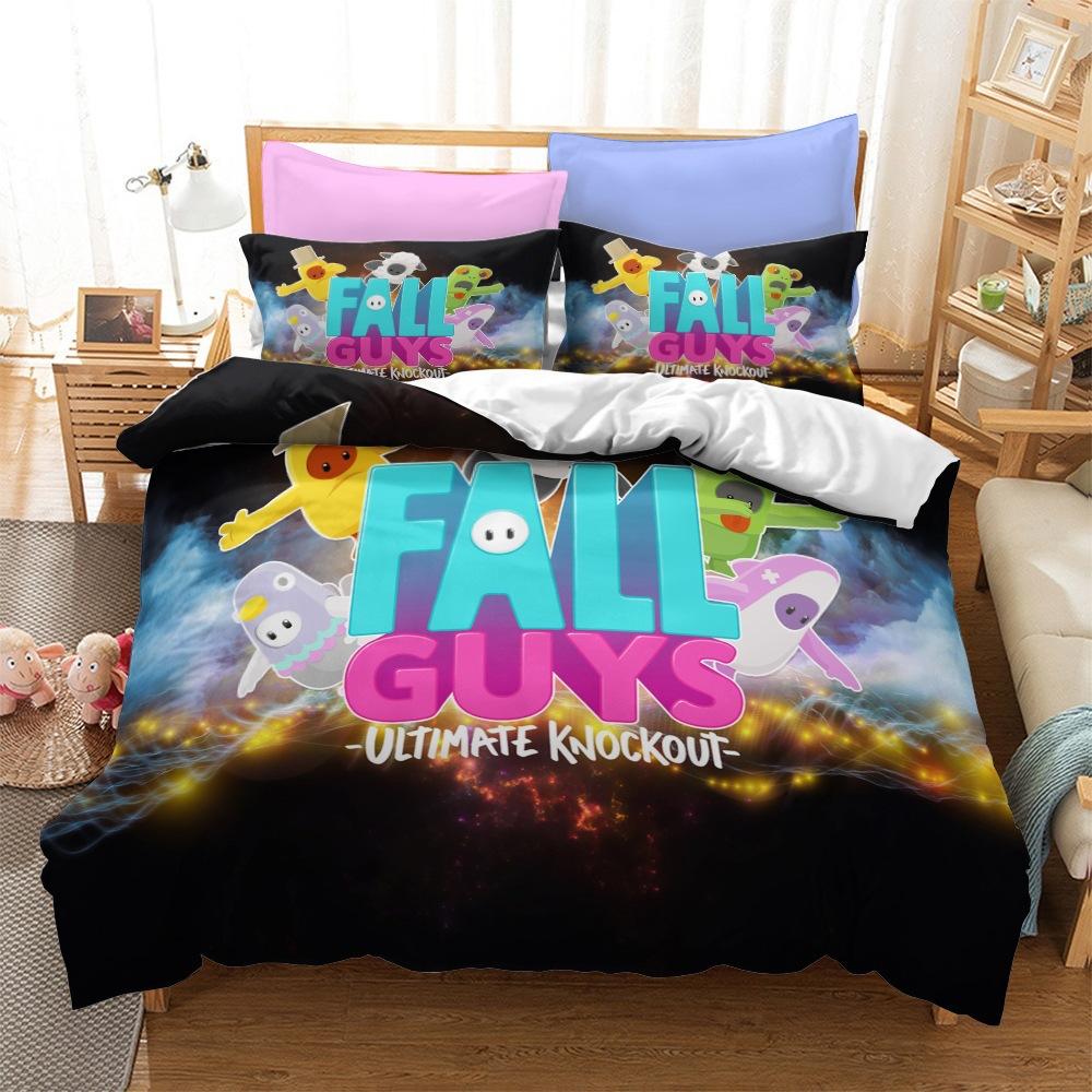 Jelly Bean Man Series Bedding Three-Piece Home Textile Kit