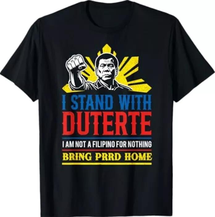 Support Duterte – Stand with Duterte Against ICC Charges T-Shirt S