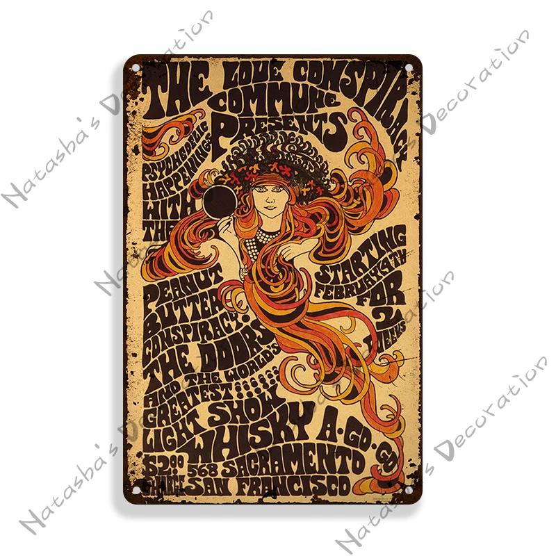 Rock Band Sign DOORS Decorative Sign Jim Morrison Metal Sign Rusty Metal Plaque Retro Metal Poster Music Metal Sign BAR PUB Sign