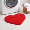 Red Non-slip Quick Dry Bath Rug  Bedroom Bedside Decorative Floor Mat