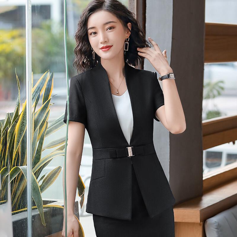 Taluoman Women s Short Sleeve Business Suit Set L