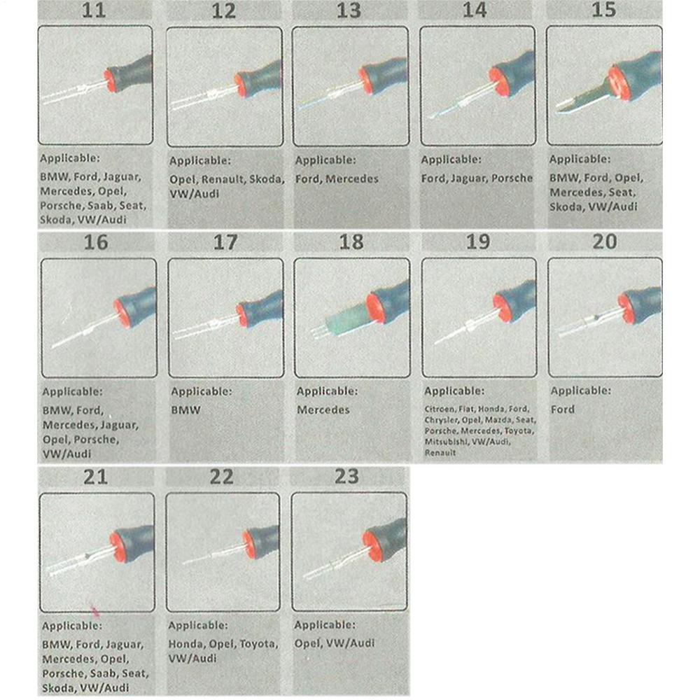 Extractor Tools Kit Electrical Connector Depinning Tool Heavy Duty Wire Release Supplies Harness Plug Picking Needle Extractor