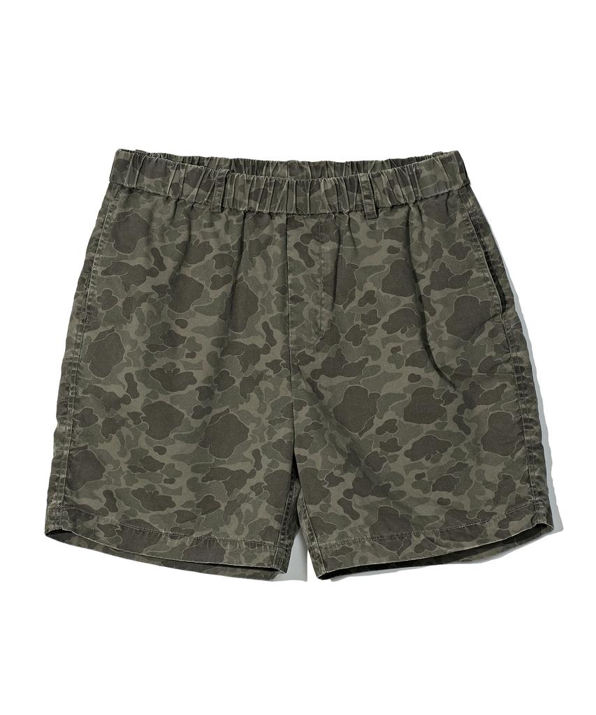 PARTIMENTO Smooth Camo Shorts Brown