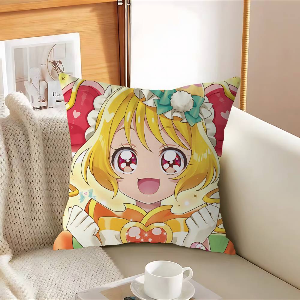 H-Healin Good Pretty Cure Наволочка Съемный Моющийся Чехол для Подушки – Всесезонный Мягкий Лен 12x12Inch