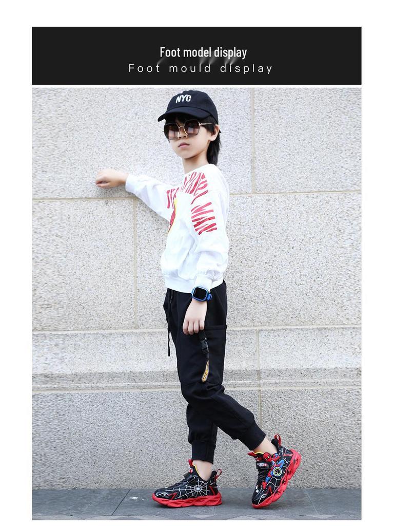 Kids' Light-Up Cartoon Mesh Running Shoes - Autumn 2025 Breathable Style