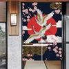 Doorway Curtains Japanese Noren Five Cranes Room Partition Kitchen Decoration Poster Hanging Doorway Tapestry for Bedroom