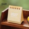 Practical Gift for Students Professionals Mini Desk Calendar 2026-2027, Oct 2026 to Dec 2027 Standing Flip Small Portable Desktop Ornament Calendar,