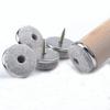 32pcs Silver 22/24/28/38mm Felt Furniture Sofa Chair Leg Nonslip Screw Floor Anti-skid Pad Nail Protectors