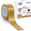 MakeID E1 Q1 Label Maker Tape Refills, 16mm X 4m (0.63" X 13') Continuous Sticker Thermal Laminated Waterproof Self-Adhesive Multipurpose Labeling