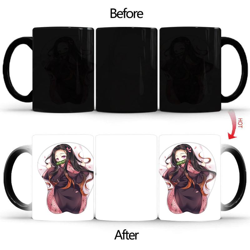 

Креативная сексуальная кружка-хамелеон «Гейша» BSKT-088 Кружки с изменением цвета Кофейные чашки Керамическая чашка Персонализированные подарки Посуда на заказ 350ml